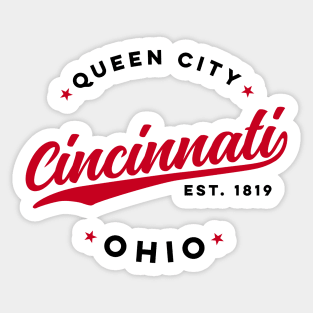 Vintage Cincinnati Ohio Queen City USA Sticker